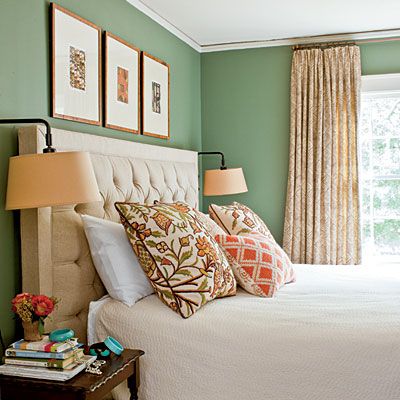 green bedroom design idea 25