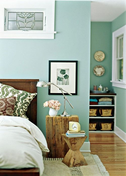 green bedroom design idea 6