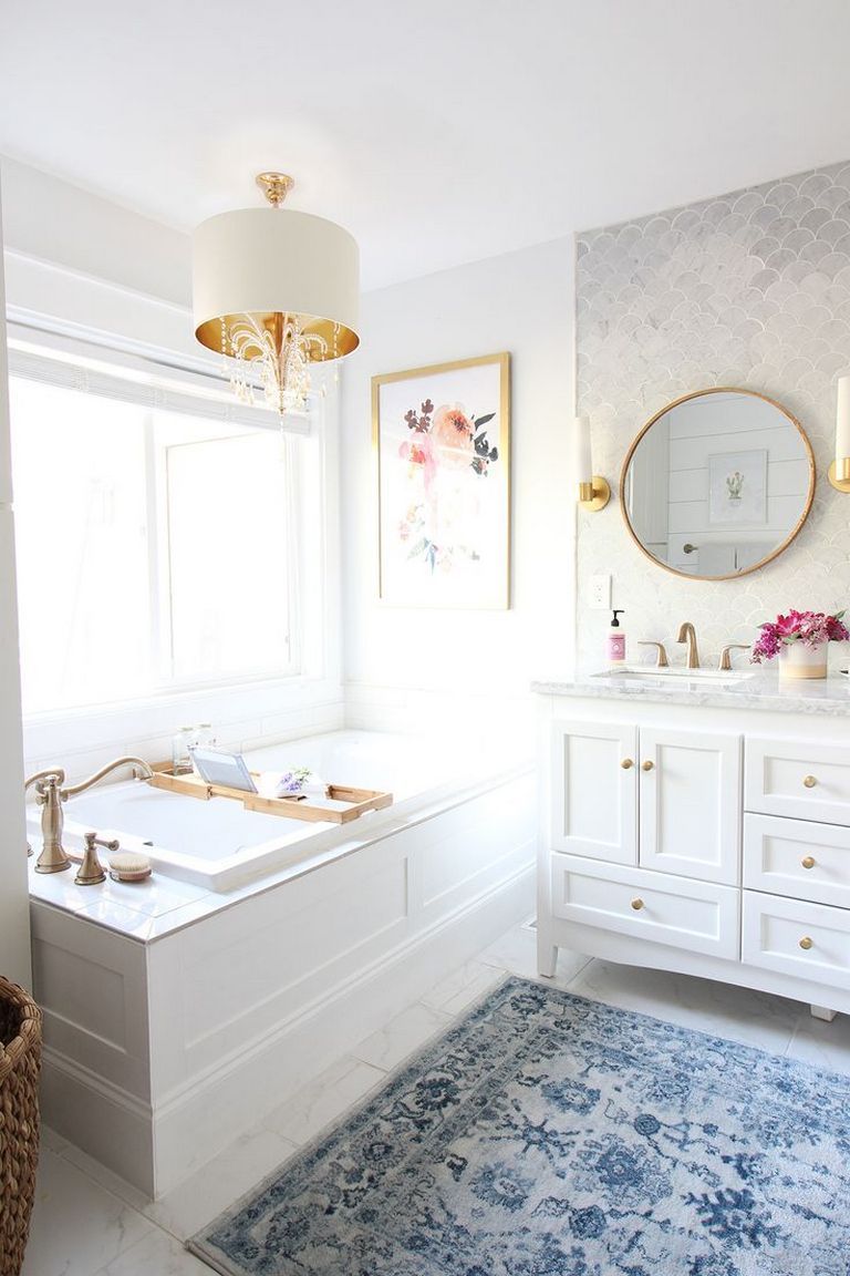 Bathroom Ideas With Gold Touches 35