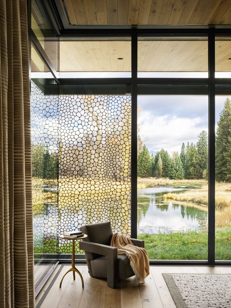 The pavilion is designed to serve as a guest house but also as a potential holiday retreat for its owners