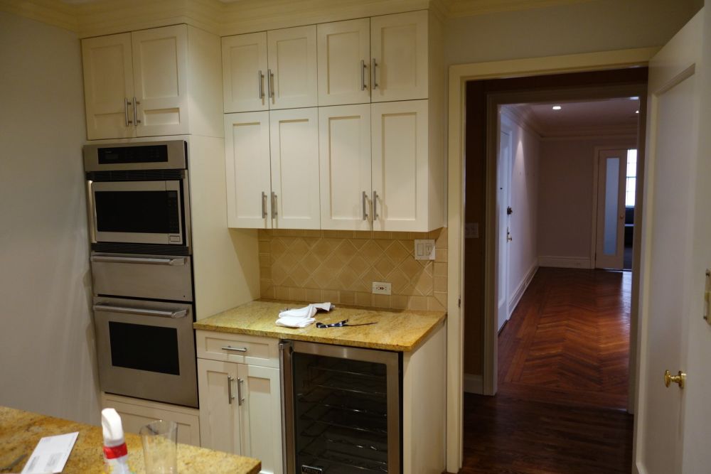 The layout of the kitchen also changed and this little area gained a completely new role
