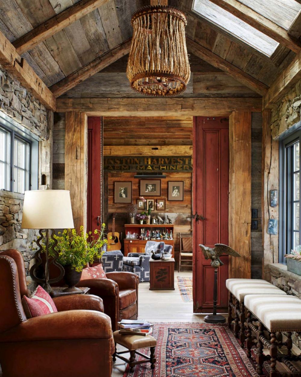 The palette of materials, colors and textures is based around natural elements, with a strong earthy vibe
