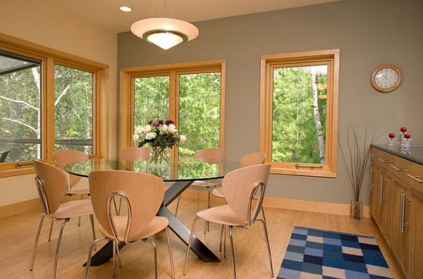 Usher in the warmth of wood even while sticking to the contemporary form