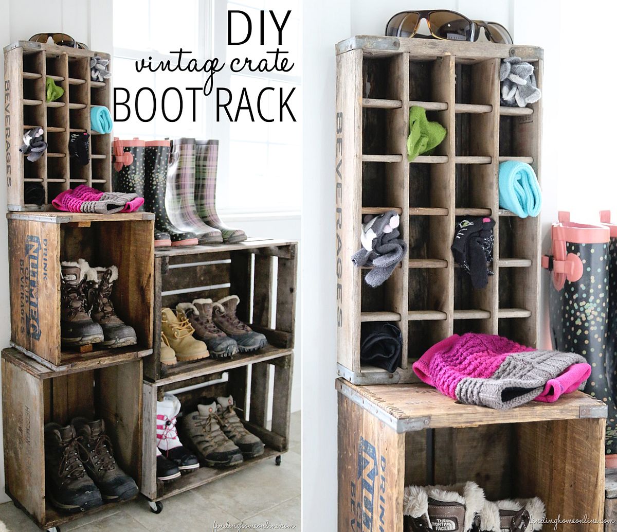 DIY Shoe Rack & Campaign Style Shoe Shelves