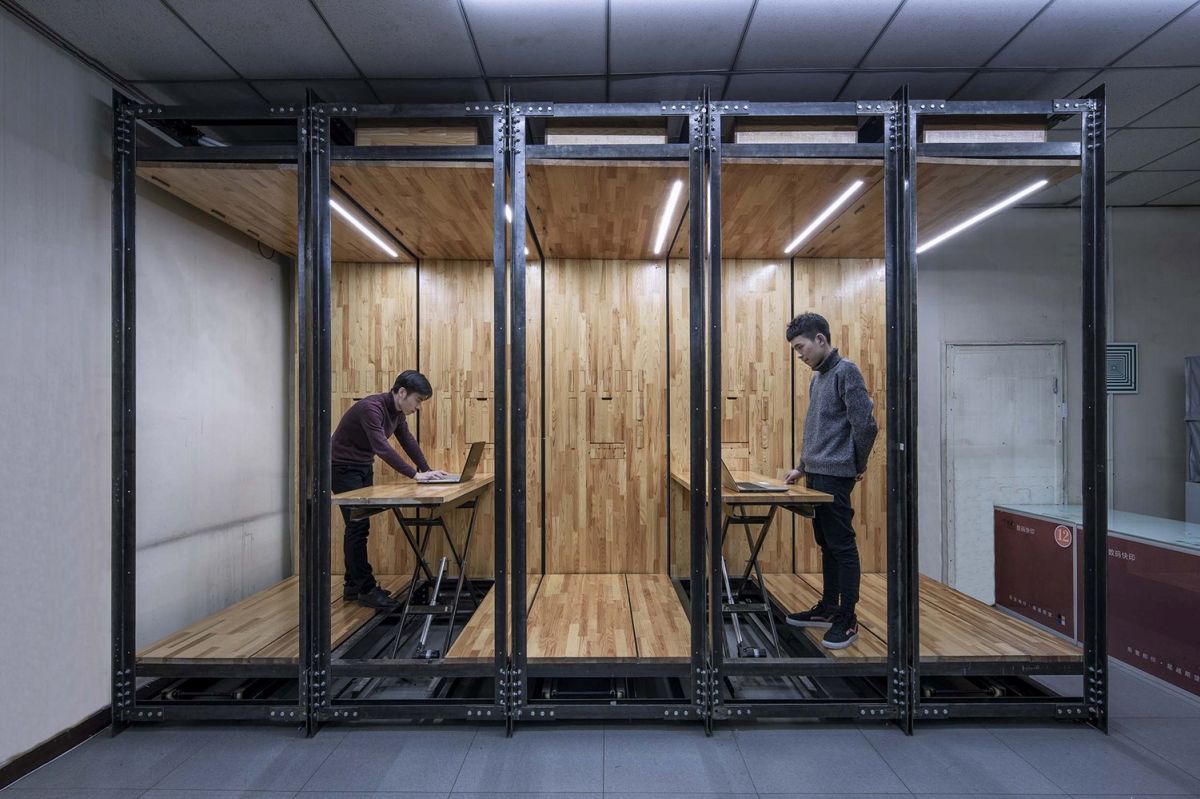One or more work stations can be used at any given time, depending on requirements