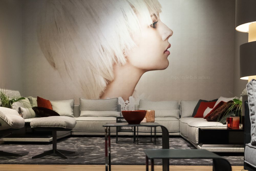 Turn an entire wall into the focal point of your living room with an eye-catching mural