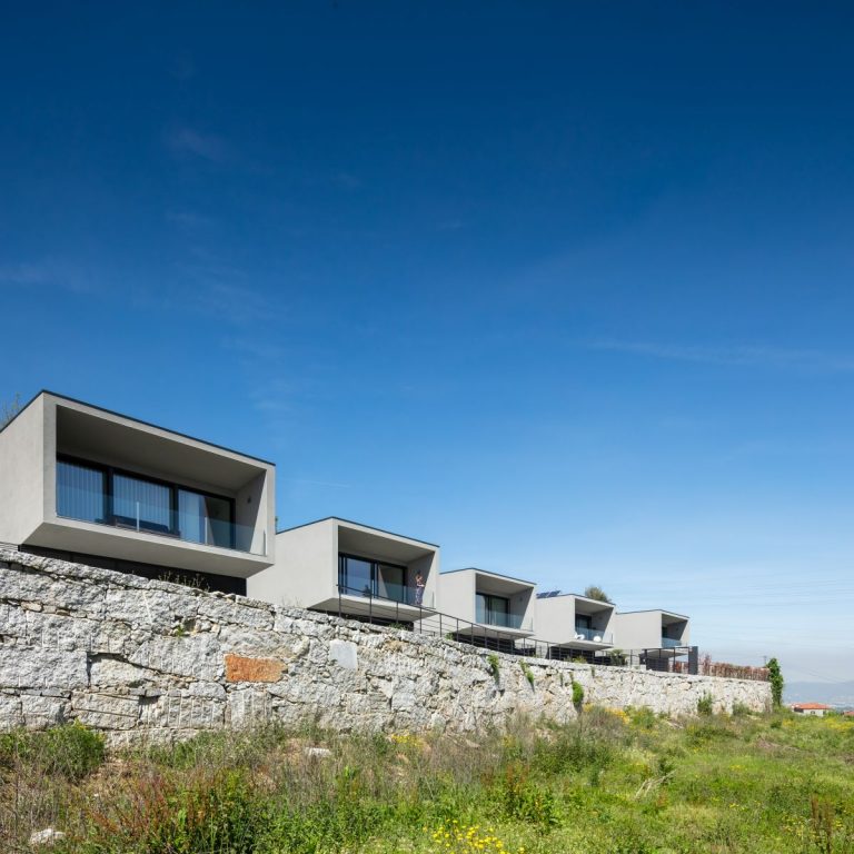 Seven Stylish Houses Form A Modern Development in Portugal