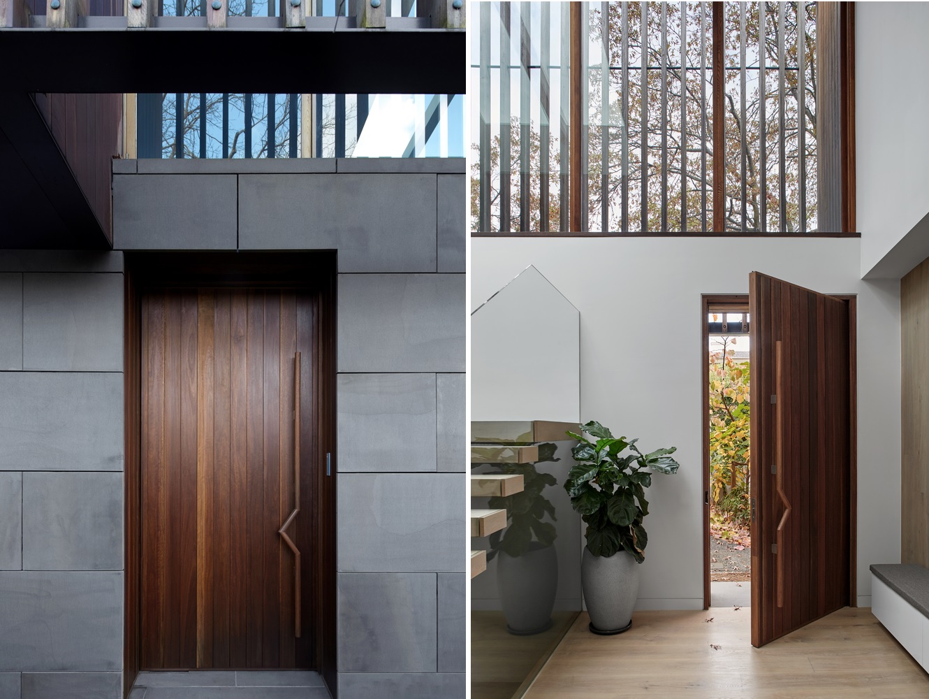 The upper level spaces have large windows with shutters which actually let in plenty of light without totally blocking the views