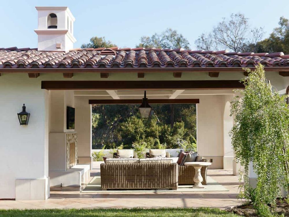 The outdoor areas are as cozy and welcoming as the interior of the house