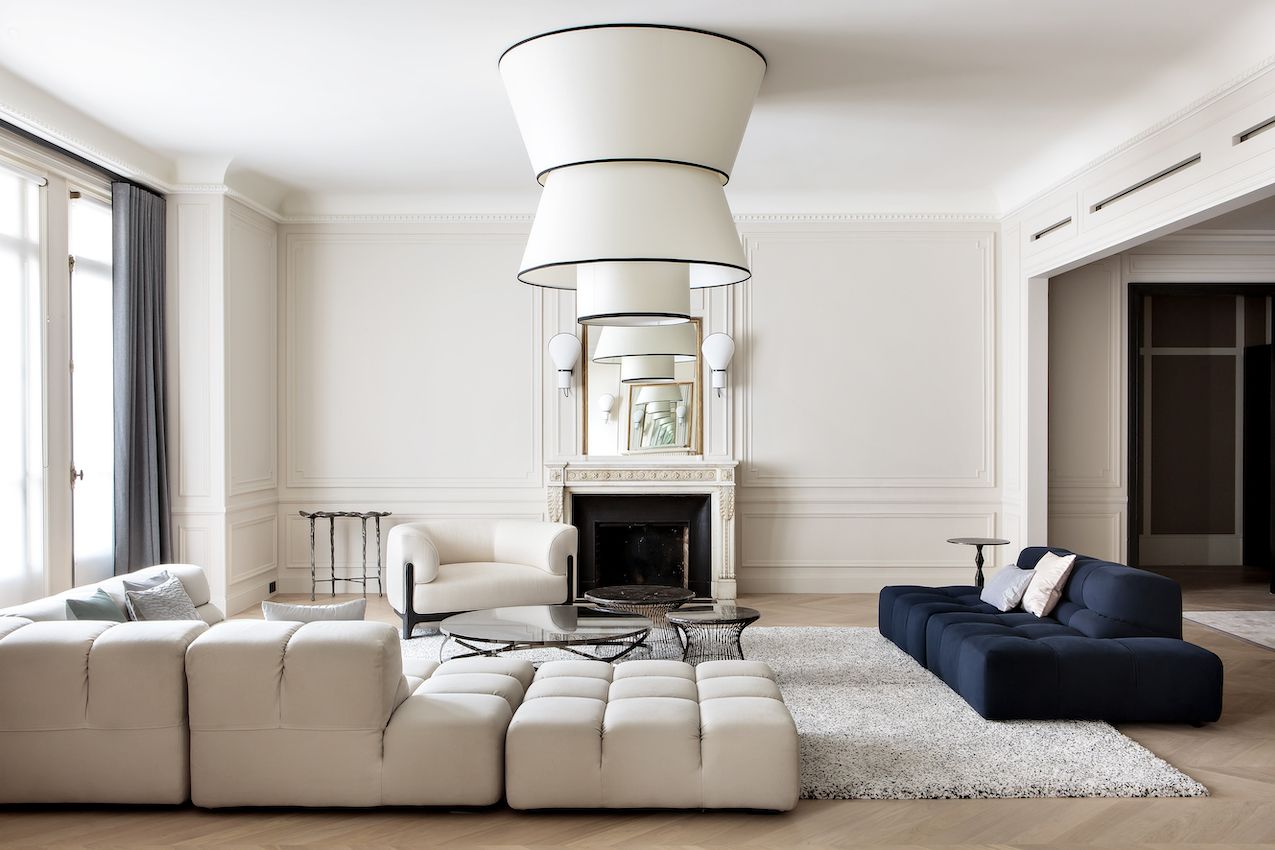 Stylish Parisian apartment living room