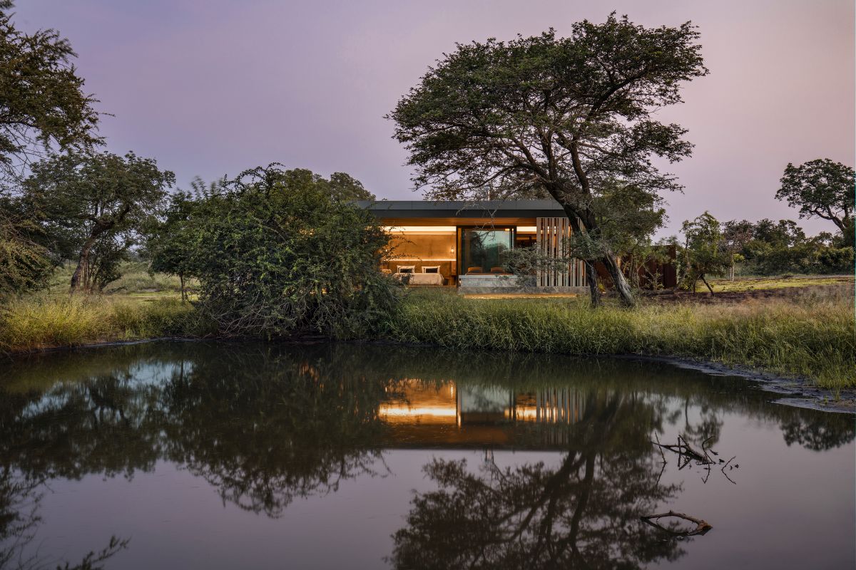 The Cheetah Plains game lodge offers a new safari experience which complements nature with modern architecture