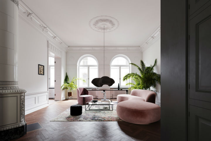 Unique Contemporary To a Classic Space in Stockholm