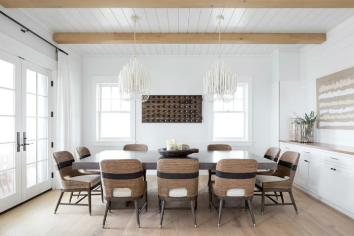 timeless and airy dining room