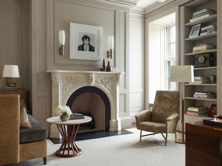 classical with modern living room design idea