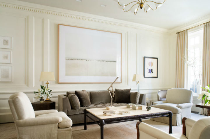 transitional living room idea