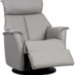 Leather Relaxer Recliner Swivel Glider Chair