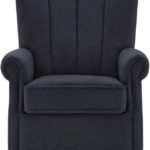 Charcoal Glider Swivel Rocker Chair