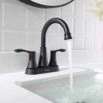 Bathroom Sink Faucet High Arc Swivel Spout