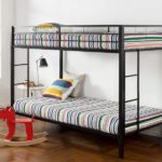 Classic Metal Bunk Bed with Dual Ladders