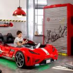 Twin Size Kids Race Car Bed Frame