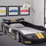 Black Delta Children Turbo Race Car Twin Bed