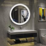 Round Wall Mount Mirror for Bathroom