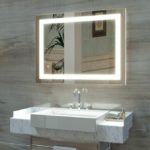 Bathroom Wall Mounted Mirror with 5500K High Lumen
