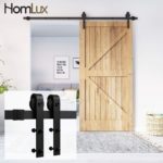 Heavy Duty Sturdy Sliding Barn Door Hardware Kit Single Door