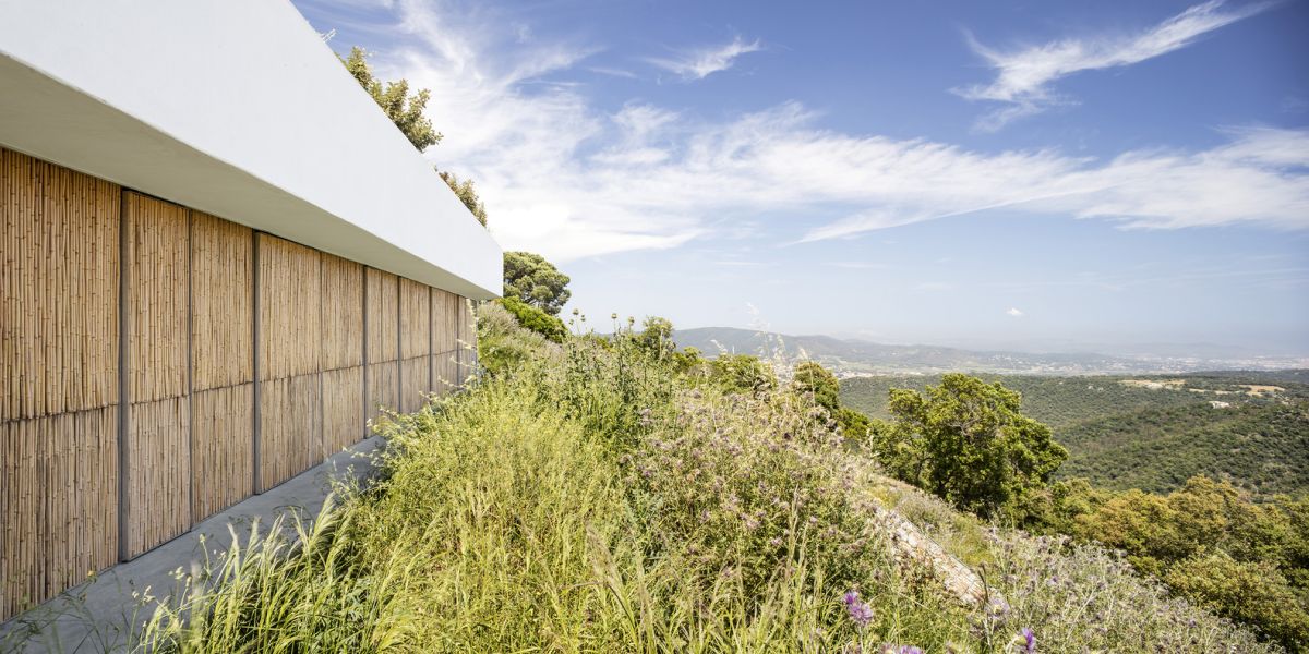 The orientation of the house in relation to the site is unusual but also perfectly planned