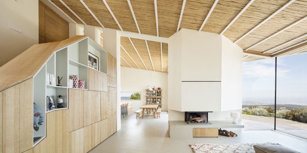 the interior spaces are bright, open and airy and some also have tall ceilings