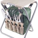 Folding Garden Stool with Tool Bag