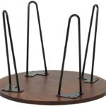 Satin Black Hairpin Coffee Table Leg