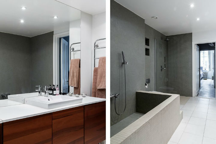 simple Scandinavian bathroom