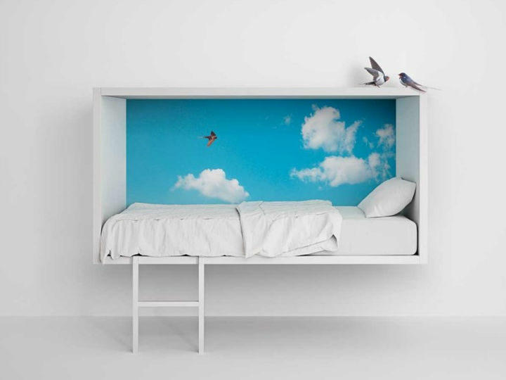 xkids modern floating bed 4