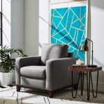 Wood Accent Living Room Arm Chair