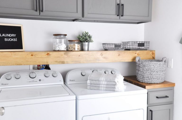 Stylish Ways To Take Full Advantage Of Your Laundry Shelves