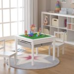 UTEX 2-in-1 Kids Multi Activity Table and 2 Chairs Set