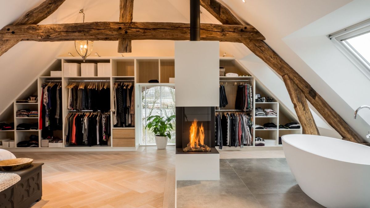 The skylights create a really airy and spacious vibe, making up for the loss of space