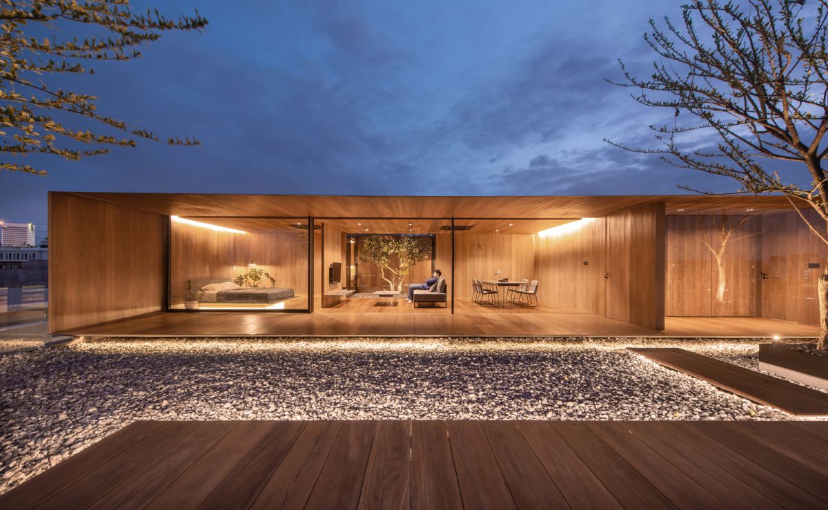 Initially this rooftop space was used being used as a storage area for water tanks