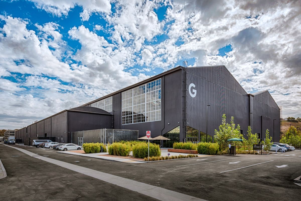On the outside, the new Google office looks very unassuming and lacks any striking company marks