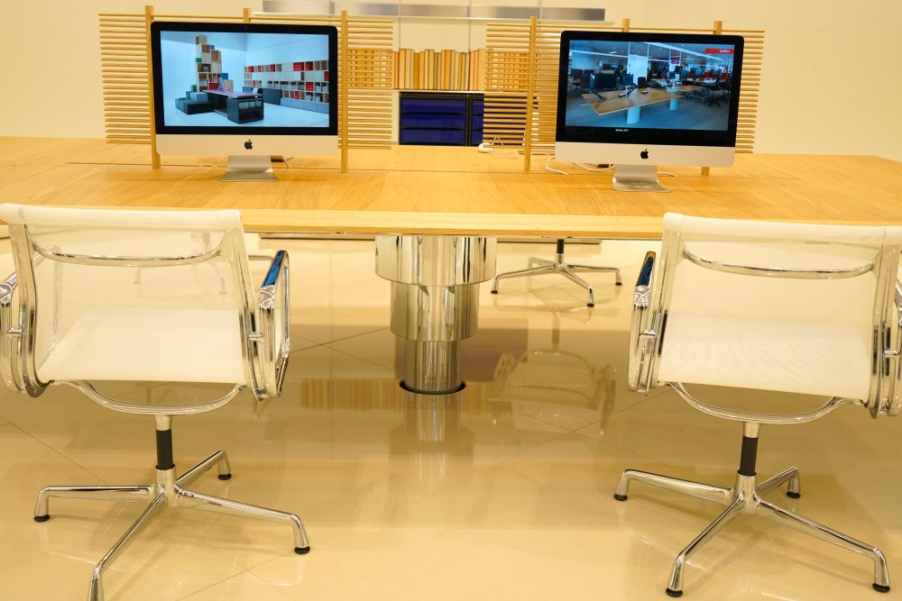 Subtle visual dividers are ideal for open plan workspaces.