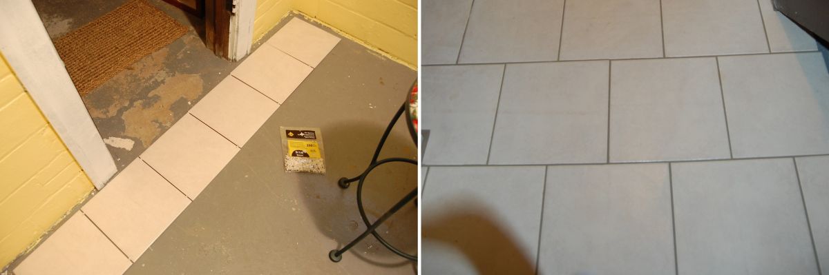 Tiles flooring makeover