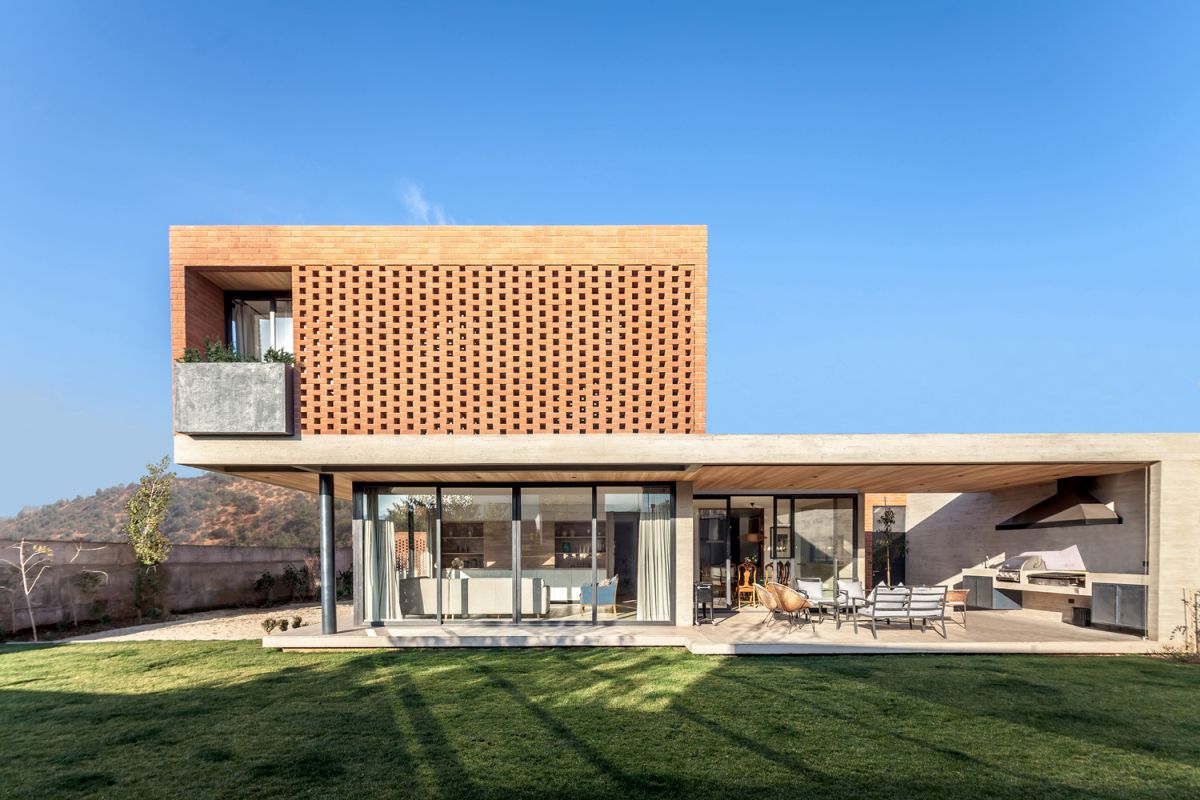The house was built on a piece of land that's almost perfectly flat