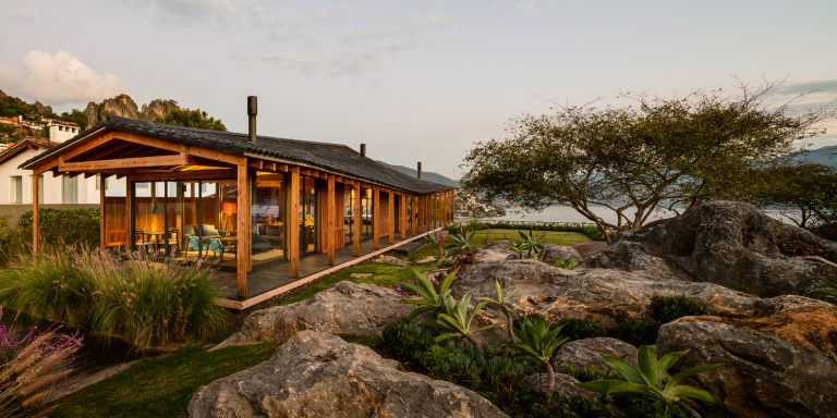 A Modern Pavilion House Surrounded By Magnificent Landscape