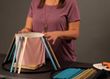 pendant lamp support sticks in multiple colors