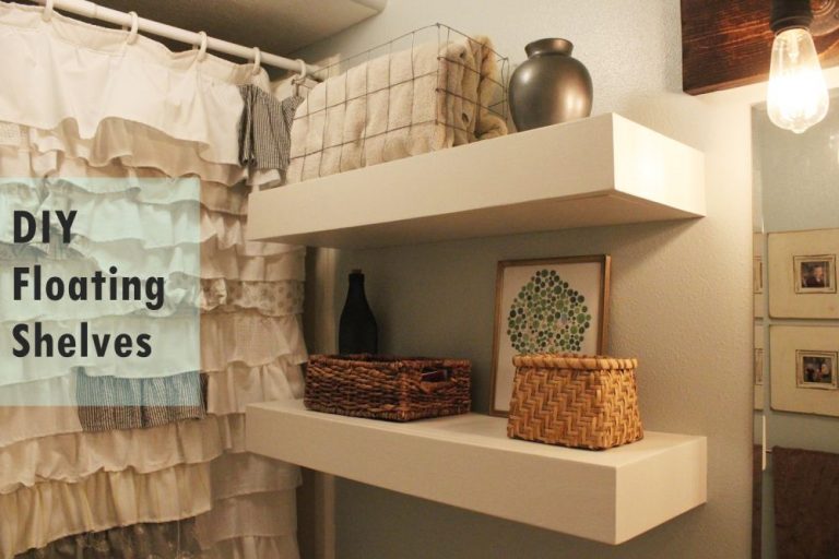 DIY Floating Shelves – How To Build Extra Bathroom Storage