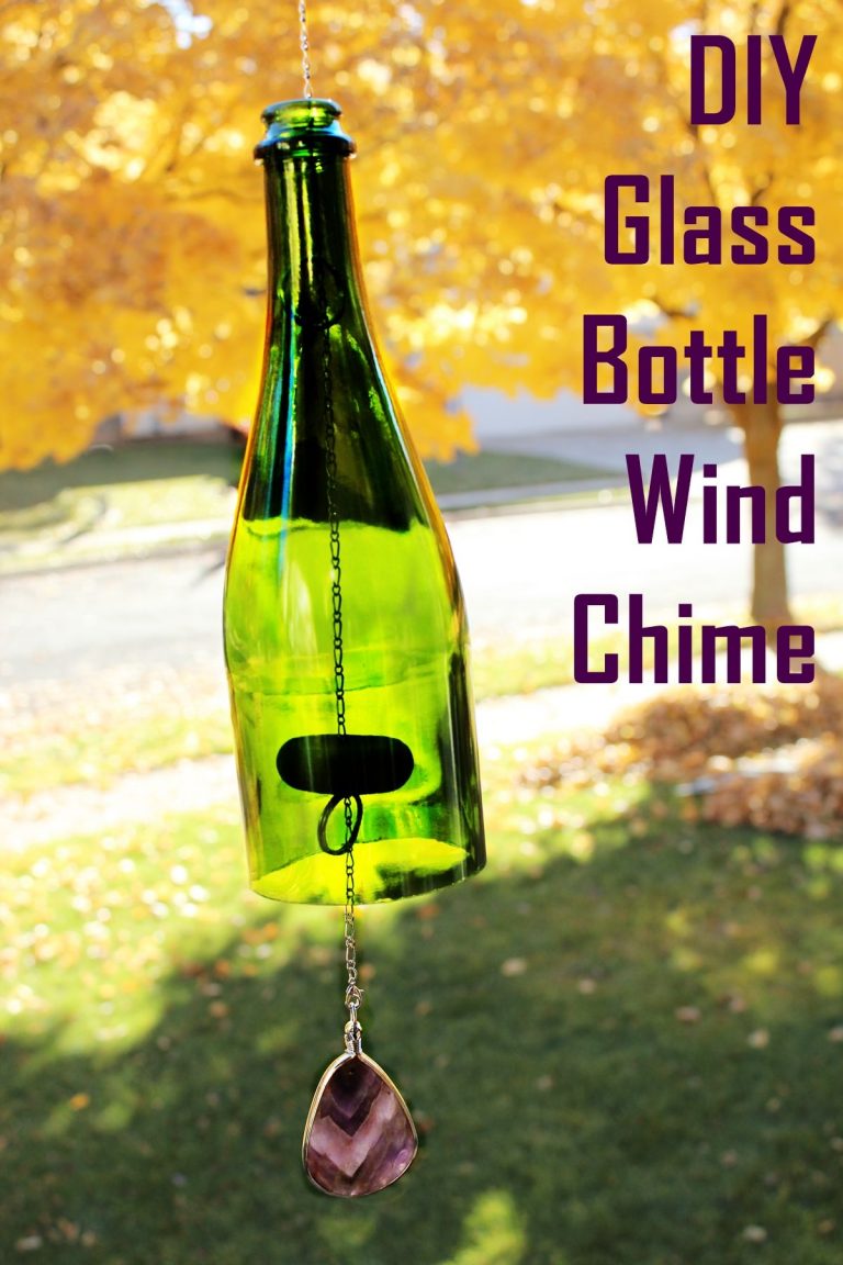 DIY Wine Bottle Wind Chime