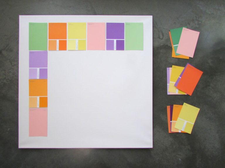 Cheap Wall Art Made From Paint Samples