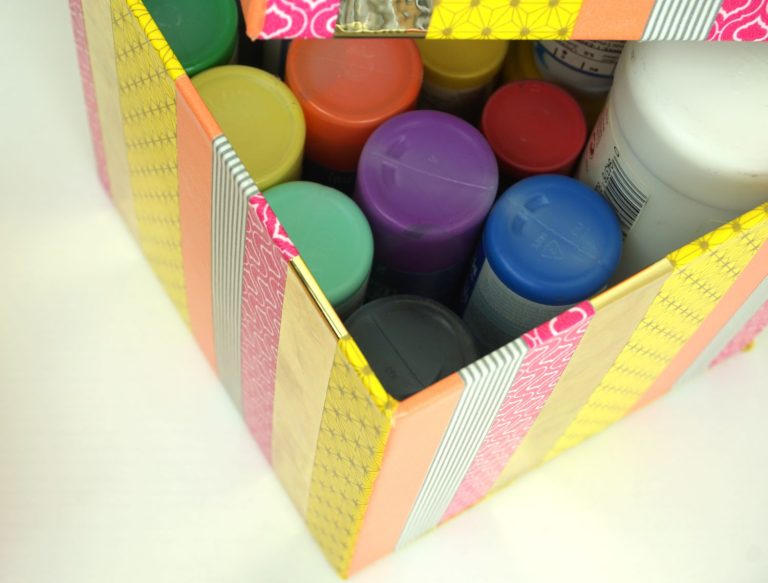 Decorative Storage Boxes – How To Make Them With Washi Tape